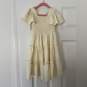 Charming Buttercream Kids Dress